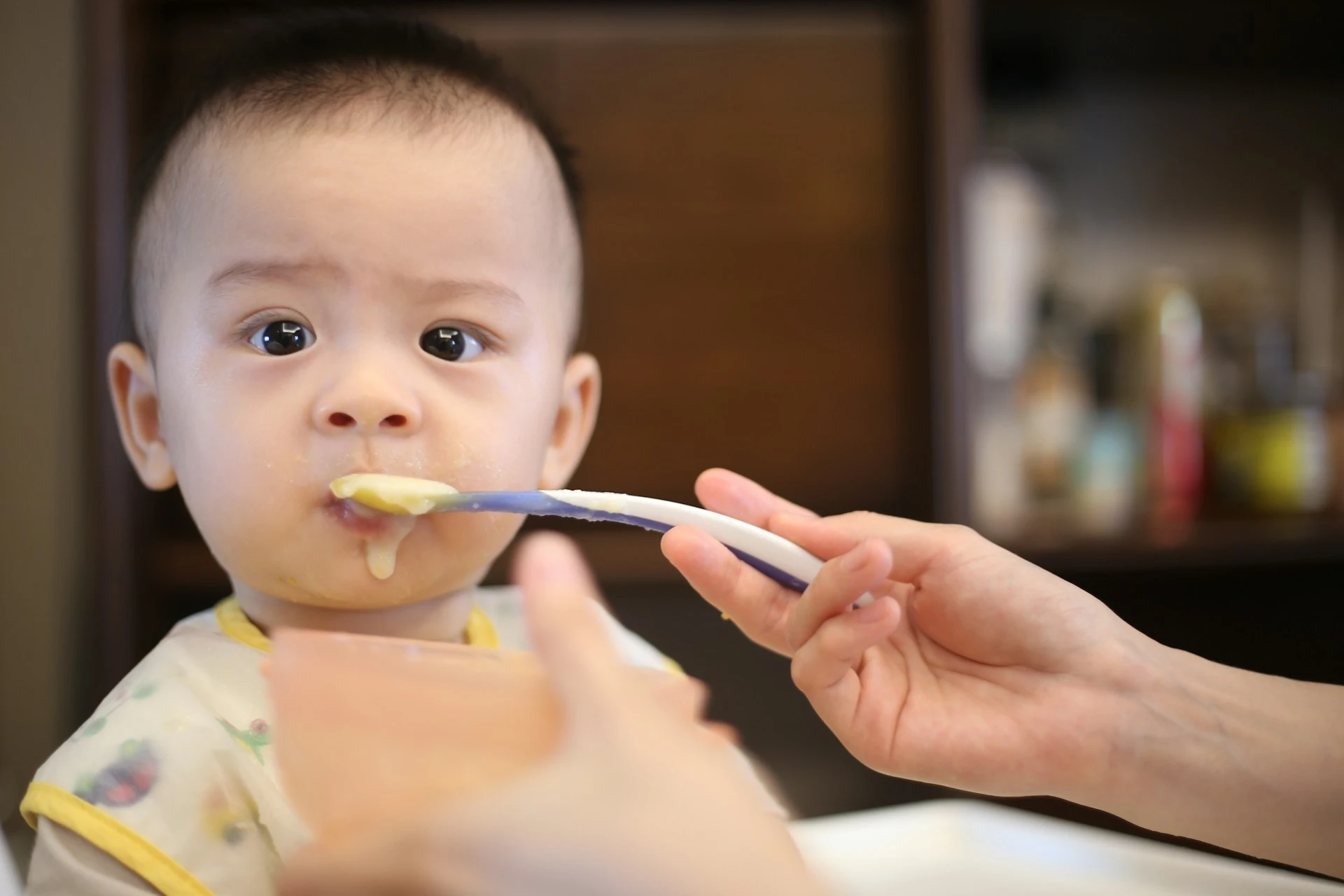 Infant starting solid food