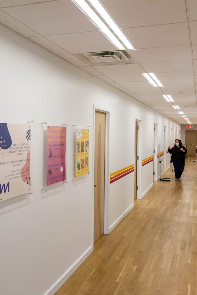 hallway of Manhattan Valley Pediatrics