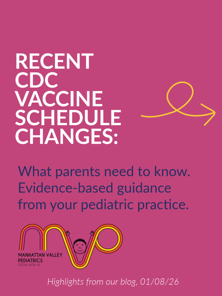 Recent CDC Vaccine Schedule Changes - Manhattan Valley Pediatrics Instagram