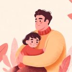 Parent consoling child